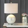 JONATHAN Y 23.5" Zuri Capiz Seashell Sphere Table Lamp (Includes LED Light Bulb) White - JONATHAN Y