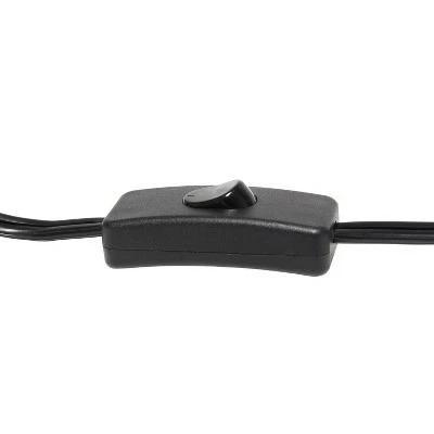 Framed Table Lamp with Cylinder Glass Shade Black - Lalia Home 4 Framed Table Lamp with Cylinder Glass Shade Black - Lalia Home - Image 4