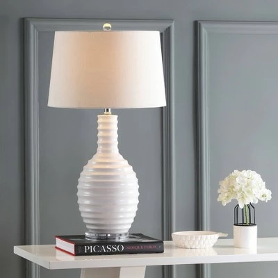 JONATHAN Y 29.5" Ceramic Dylan Table Lamp (Includes Energy Efficient Light Bulb) - JONATHAN Y Black 1 JONATHAN Y 29.5" Ceramic Dylan Table Lamp (Includes Energy Efficient Light Bulb) - JONATHAN Y Black