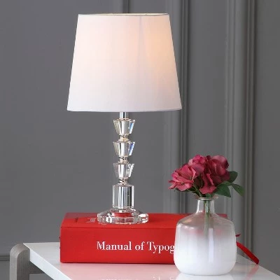(Set of 2) 16" Harlow Tiered Crystal Lamp Clear (Includes CFL Light Bulb) - Safavieh 2 (Set of 2) 16" Harlow Tiered Crystal Lamp Clear (Includes CFL Light Bulb) - Safavieh - Image 2