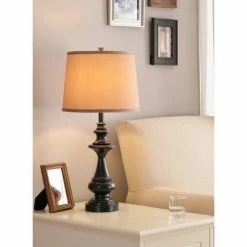 Kenroy Home Table Lamp Beige - Bronze -Desk Lamps sales shop unnamed file 4136