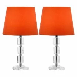 (Set of 2) 16" Erin Crystal Cube Lamp Clear (Includes CFL Light Bulb) - Safavieh 6 (Set of 2) 16" Erin Crystal Cube Lamp Clear (Includes CFL Light Bulb) - Safavieh -Desk Lamps sales shop unnamed file 4162