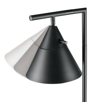 65" Tristan Dimmable Floor Lamp with Task Shade - Globe Electric Black 6 65" Tristan Dimmable Floor Lamp with Task Shade - Globe Electric Black - Image 6