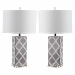 Pachio Table Lamp (Set of 2) - Safavieh Gray -Desk Lamps sales shop unnamed file 4177