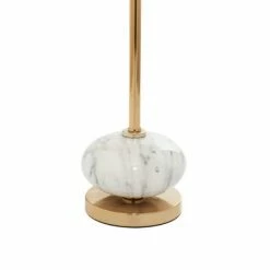 Olivia & May Modern Ceramic and Iron Table Lamp Gold/White - Olivia & May -Desk Lamps sales shop unnamed file 4182