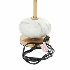 Olivia & May Modern Ceramic and Iron Table Lamp Gold/White - Olivia & May -Desk Lamps sales shop unnamed file 4185