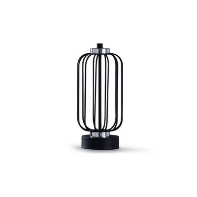 Dayton Caged Wire Table Lamp with Tapered Drum Shade Black - StyleCraft 2 Dayton Caged Wire Table Lamp with Tapered Drum Shade Black - StyleCraft - Image 2