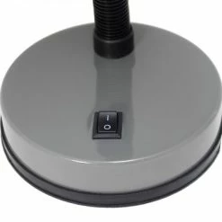 Basic Metal Desk Lamp with Flexible Hose Neck - Simple Designs Gray -Desk Lamps sales shop unnamed file 422