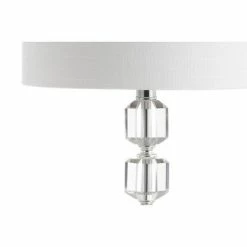 JONATHAN Y 27.5" Crystal/Metal Stacked Table Lamp (Includes LED Light Bulb) Chrome/Clear - Jonathan Y -Desk Lamps sales shop unnamed file 4247