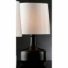 17.25" Modern Metal Table Lamp with Touch Sensor - Ore International Black