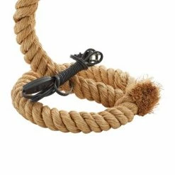 Olivia & May 29" Coastal Abaca Rope and Iron Bent Neck Task Lamp - Olivia & May -Desk Lamps sales shop unnamed file 4283