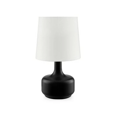 17.25" Modern Metal Table Lamp with Touch Sensor - Ore International Black 3 17.25" Modern Metal Table Lamp with Touch Sensor - Ore International Black - Image 3