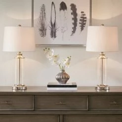 510 Design (Set of 2) 25.75" Clarity Table Lamp Silver -Desk Lamps sales shop unnamed file 4314