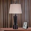 Fangio Lighting Deco Resin Table Lamp - 30.5"H - Antique Bronze