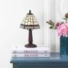 JONATHAN Y 12" Carter Tiffany Style Table Lamp (Includes LED Light Bulb) Bronze - Jonathan Y