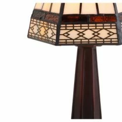 JONATHAN Y 12" Carter Tiffany Style Table Lamp (Includes LED Light Bulb) Bronze - Jonathan Y -Desk Lamps sales shop unnamed file 4327