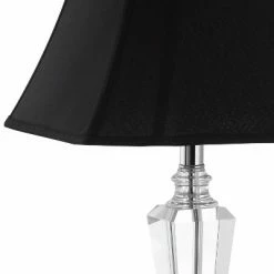 (Set of 2) 24.5" Lilly Crystal Table Lamp Clear (Includes CFL Light Bulb) - Safavieh -Desk Lamps sales shop unnamed file 4344