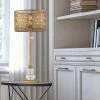 28" 1-Light Bryar Buffet Table Lamp Brass/Crystal - River of Goods