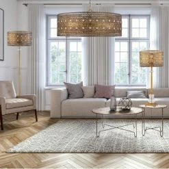 28" 1-Light Bryar Buffet Table Lamp Brass/Crystal - River of Goods -Desk Lamps sales shop unnamed file 4347