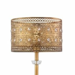 28" 1-Light Bryar Buffet Table Lamp Brass/Crystal - River of Goods -Desk Lamps sales shop unnamed file 4352