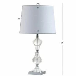 JONATHAN Y 26" Crystal Chloe Table Lamp (Includes LED Light Bulb) Clear - JONATHAN Y -Desk Lamps sales shop unnamed file 4376