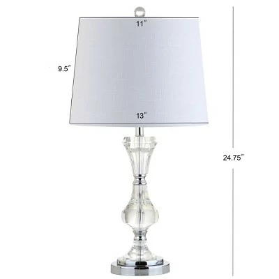JONATHAN Y 25" Crystal Riley Table Lamp (Includes LED Light Bulb) Clear - JONATHAN Y 3 JONATHAN Y 25" Crystal Riley Table Lamp (Includes LED Light Bulb) Clear - JONATHAN Y - Image 3