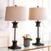 JONATHAN Y 32" (Set of 2) Hunter Metal/Glass Table Lamp (Includes Energy Efficient Light Bulb) - JONATHAN Y Gold
