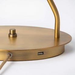 Threshold Designed W/Studio McGee Dual Head Metal Desk Lamp (Includes LED Light Bulb) Brass - Threshold™ designed with Studio McGee -Desk Lamps sales shop unnamed file 44