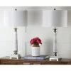 (Set of 2) 31" Colleen Table Lamp White (Includes CFL Light Bulb) - Safavieh