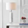 JONATHAN Y 32" Marble/Crystal Hunter Table Lamp (Includes LED Light Bulb) White - JONATHAN Y