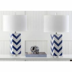 Penelope Table Lamp (Set of 2) - Safavieh Navy