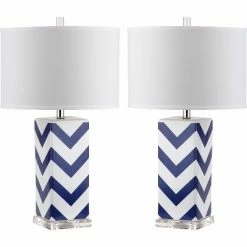 Penelope Table Lamp (Set of 2) - Safavieh Navy -Desk Lamps sales shop unnamed file 4415