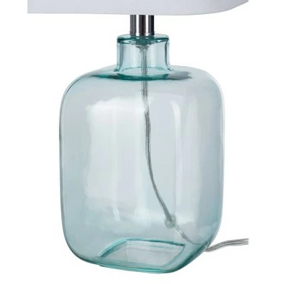 21" Coastal Glass Table Lamp Sea Foam (Includes LED Light Bulb) - Cresswell Lighting 2 21" Coastal Glass Table Lamp Sea Foam (Includes LED Light Bulb) - Cresswell Lighting - Image 2