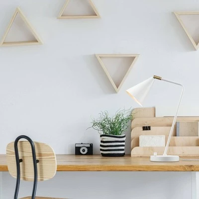 18" Emily Table Lamp with Shade - Globe Electric White 1 18" Emily Table Lamp with Shade - Globe Electric White