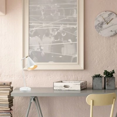 18" Emily Table Lamp with Shade - Globe Electric White 2 18" Emily Table Lamp with Shade - Globe Electric White - Image 2