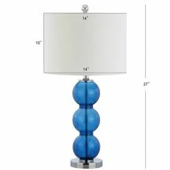 JONATHAN Y 27" (Set of 2) Bella Glass Triple-Sphere Table Lamp (Includes LED Light Bulb) Cobalt - JONATHAN Y 5 JONATHAN Y 27" (Set of 2) Bella Glass Triple-Sphere Table Lamp (Includes LED Light Bulb) Cobalt - JONATHAN Y -Desk Lamps sales shop unnamed file 4466