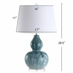 JONATHAN Y 28.5" Ceramic Stockholm Table Lamp (Includes LED Light Bulb) Blue - JONATHAN Y 5 JONATHAN Y 28.5" Ceramic Stockholm Table Lamp (Includes LED Light Bulb) Blue - JONATHAN Y -Desk Lamps sales shop unnamed file 4475