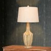 2pk Fluted Genie Bottle Resin Table Lamps Buff Beige - Fangio Lighting