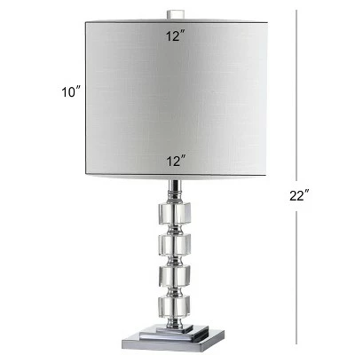 JONATHAN Y 22" (Set of 2) Barnard Crystal/Metal Table Lamp (Includes LED Light Bulb) Clear - JONATHAN Y 3 JONATHAN Y 22" (Set of 2) Barnard Crystal/Metal Table Lamp (Includes LED Light Bulb) Clear - JONATHAN Y - Image 3