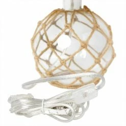 Buoy Rope Nautical Netted Coastal Ocean Sea Glass Table Lamp Clear - Elegant Designs -Desk Lamps sales shop unnamed file 4494
