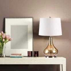 25.25" Table Lamp Brass (Includes LED Light Bulb) - Cresswell Lighting 6 25.25" Table Lamp Brass (Includes LED Light Bulb) - Cresswell Lighting -Desk Lamps sales shop unnamed file 4510