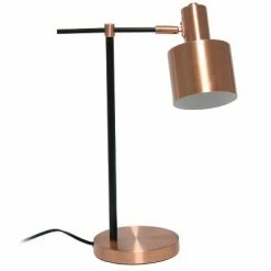 Mid Century Metal Table Lamp - Lalia Home Gold -Desk Lamps sales shop unnamed file 4565
