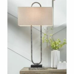 Bennish Table Lamp Antique Silver - Signature Design by Ashley