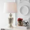 JONATHAN Y 26.5" Glass Olivia Table Lamp (Includes LED Light Bulb) Silver - JONATHAN Y