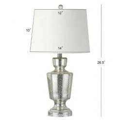 JONATHAN Y 26.5" Glass Olivia Table Lamp (Includes LED Light Bulb) Silver - JONATHAN Y 6 JONATHAN Y 26.5" Glass Olivia Table Lamp (Includes LED Light Bulb) Silver - JONATHAN Y -Desk Lamps sales shop unnamed file 4571
