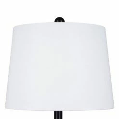 23" Farmhouse Table Lamp Black (Includes LED Light Bulb) - Cresswell Lighting