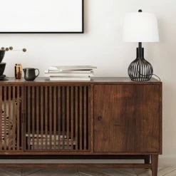 23" Farmhouse Table Lamp Black (Includes LED Light Bulb) - Cresswell Lighting -Desk Lamps sales shop unnamed file 4591