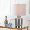 JONATHAN Y 22" Glass Marsh Table Lamp (Includes LED Light Bulb) Gray - JONATHAN Y