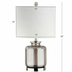 JONATHAN Y 22" Glass Marsh Table Lamp (Includes LED Light Bulb) Gray - JONATHAN Y -Desk Lamps sales shop unnamed file 4596