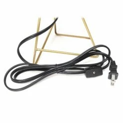 Down To The Wire Table Lamp with Fabric Shade Gold - Simple Designs -Desk Lamps sales shop unnamed file 460